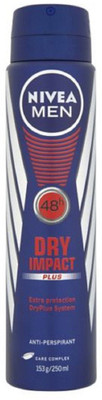 

Nivea DRY IMPACT PLUS Body Spray - For Men(250 ml)