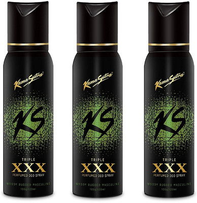 

KamaSutra XXX Perfume Body Spray 120ML Each (Pack of 3) Perfume Body Spray - For Men(360 ml, Pack of 3)
