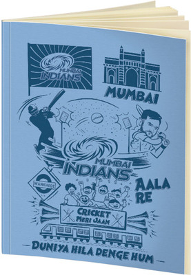 

Mumbai Indians A5 Notebook(IPL, Light Blue)