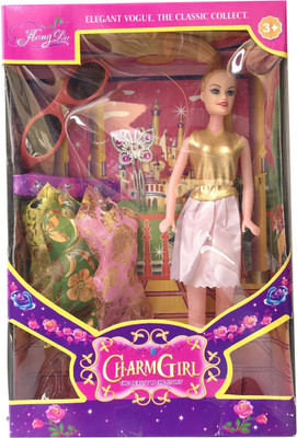 

Grind Sapphire Beautiful Doll With Dress-Set Of2 Dress(Multicolor)