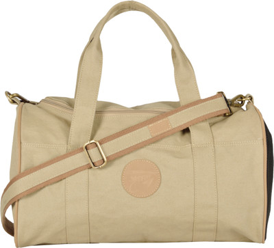 

Black Dog SW Beige Canvas Duffel Bag Travel Duffel Bag(Beige)