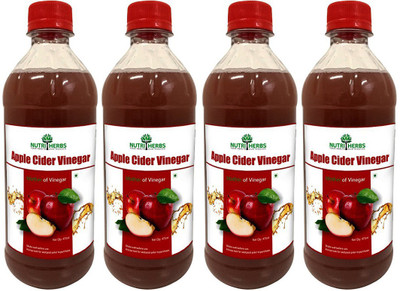 

Nutriherbs With Mother of Vinegar Apple Cider Vinegar(4x473 ml, apple Flavored)