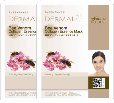 

Dermal Korea Dermal BeeVenom collagen Essence Face Mask (Pack of 2)(48 g)