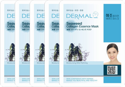

Dermal Korea Dermal Seaweed Collagen Essence Face Mask (Pack of 5)(120 g)