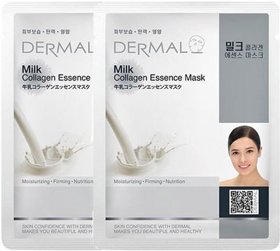 

Dermal Korea Dermal Milk Collagen Essence Face Mask (Pack of 2)(48 g)