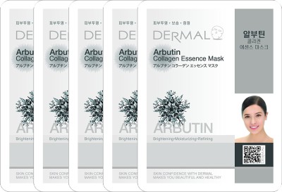 

Dermal Korea Dermal Arbutin Collagen Essence Face Mask (Pack of 5)(120 g)