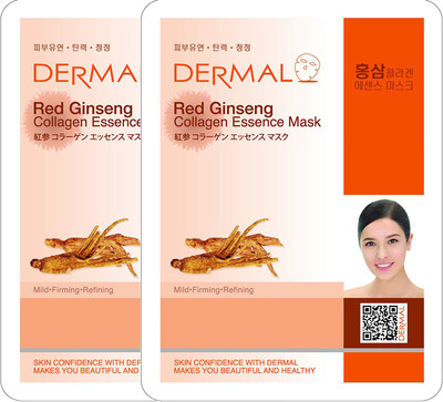 

Dermal Korea Dermal Red Ginseng Collagen Essence Face Mask (Pack of 2)(48 g)