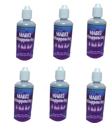 

Giftshub 6 bottles of Magic Ink Disappearing Ink gag toy Gag Toy(Multicolor)