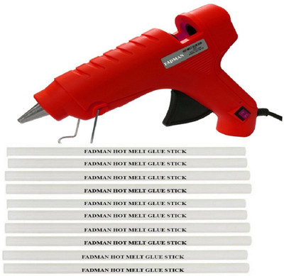 

FADMAN Bond red 40 Watt On Off Switch With 10 Transparent Sticks Standard Temperature Corded Glue Gun (11 mm) Standard Temperature Corded Glue Gun(11 mm)