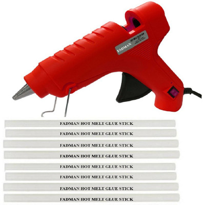 

FADMAN Bond red 40 Watt On Off Switch With 8 Transparent Sticks Standard Temperature Corded Glue Gun (11 mm) Standard Temperature Corded Glue Gun(11 mm)