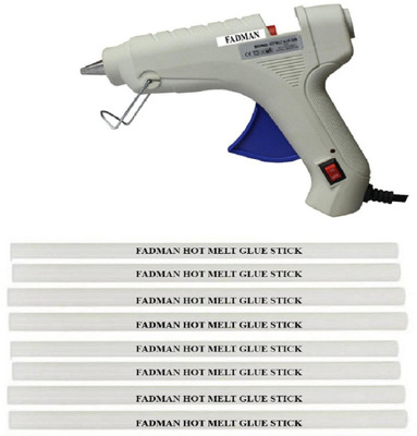 

FADMAN Bond white 40 Watt On Off Switch With 8 Transparent Sticks Standard Temperature Corded Glue Gun (11 mm) Standard Temperature Corded Glue Gun(11 mm)