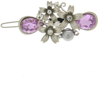 

Anuradha Art Jewellery Side Pin Hair Pin(Purple)