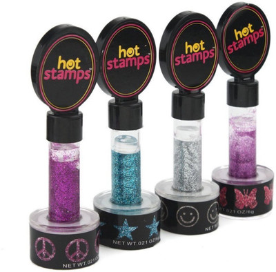 

Shrih Set of 4 Hot Stamps For Hair Glitter Hair Accessory Set(Multicolor)