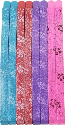 

Evolution Bobby Pins Flowerprint Multicolor Metal ( pack of 8 ) Hair Pin(Multicolor)