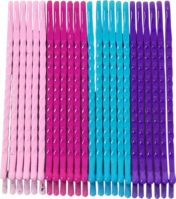 

Evolution Bobby Pins Colorfull Metal ( pack of 24 ) Hair Pin(Multicolor)