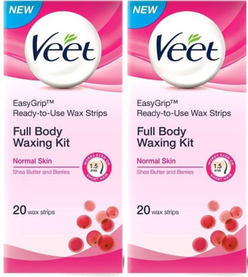 

Veet Full Body Waxing Kit Normal (Pack of 2) Cream(82 g)