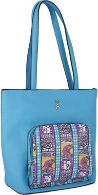 

Global Desi Tote(Blue)