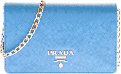 Prada blue sling bag deals