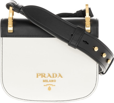 prada white sling bag