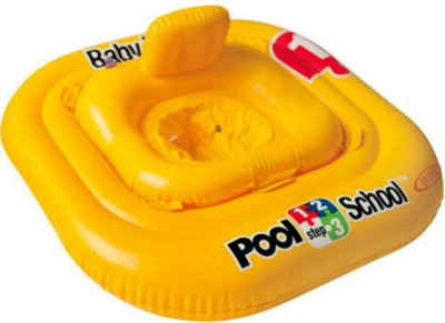 

YAMAMA Intex 1-2-3 Pool School Baby Float Swimming Swim Aid Step 1-2 years old - 56587 Inflatable Pool Accessory(Yellow)