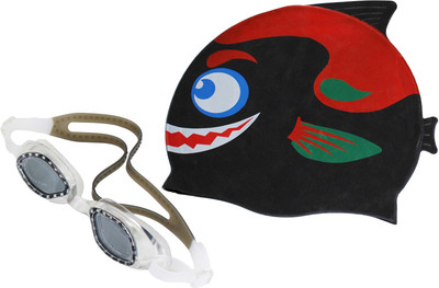 

Neska Moda Swimming Goggles,Silicon Cap Swimming Kit