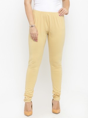 PLUSS Churidar  Western Wear Legging(Beige, Solid)