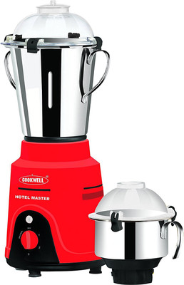

cookwell 2 HP Hotel Master 1500 w Mixer Grinder(Red, 2 Jars)
