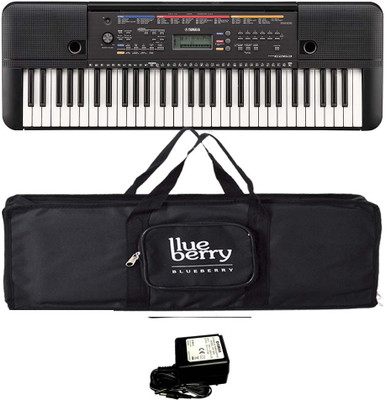 YAMAHA PSR E263, 61 Keys Keyboard Along With Adapter and Blueberry Cover bag Digital Portable Keyboard(61 Keys)