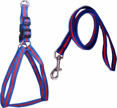 

Petshop7 Fancy Dog Harness & leash Set 0.75 inch -  (Chest Size : 22-25 Inch) Blue Dog Harness & Leash(, Blue
