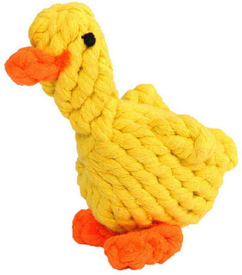 

SRI High Quality Puppy Chew Dog Toys Interactive and Chewing Animal Design Cotton Rope Toys - Training Toy for Medium to Small Pet Teething (Duck) Rubber Chew Toy For Dog