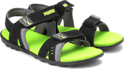 

Puma Men black-lime punch-steel gray Sports Sandals