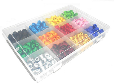 

Shrih Colorful Silk Thread wrapped 360 Beads set Multicolor Beads(250 g)