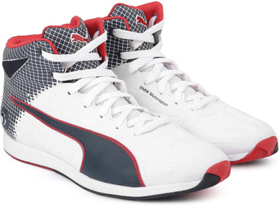 

Puma BMW MS evoSPEED Mid Sneakers For Men(White, White-team blue