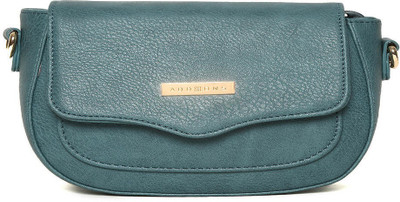 

Addons Women Casual Green PU Sling Bag