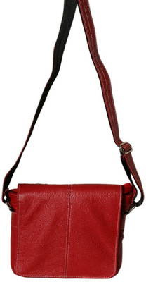 

HYATT Boys & Girls Casual Red Genuine Leather Sling Bag