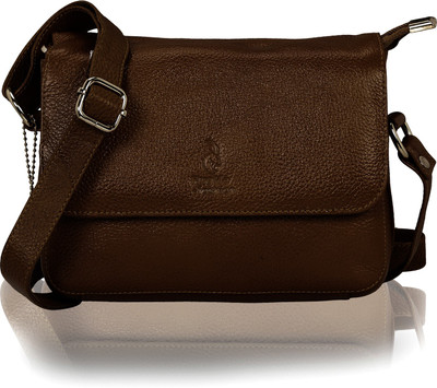 

HugMe.fashion Women Formal Brown Genuine Leather Sling Bag