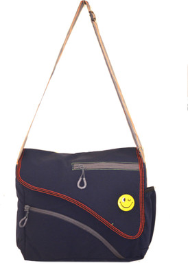 

JG Shoppe Men & Women Casual Blue Canvas Messenger Bag