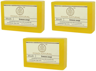 

Khadi Natural KHADI LEMON SOAP 375GM(375 g, Pack of 3)