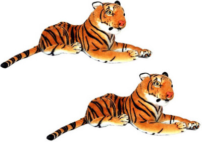 

MEGAEMART TIGER Animal Stuffed Soft Toy combo - 32 cm(Multicolor)