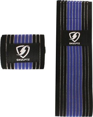 

SKULPTZ Breathable Light weight Knee Wraps  (1 Pair) - Blue Knee Support(Blue