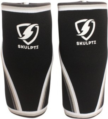 

SKULPTZ Neoprene 5mm Heavy Duty Gym Weight Training Cross Fit Powerlifting Knee Support (1 Pair/Competition Grade/Black/Small) Knee Support (S, Black)