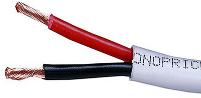 

monoprice TV-out Cable Speaker cable 50ft 18AWG(White, For Home Theater)