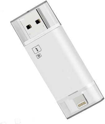 

ReTrack 3 IN 1 Lightning Android Supportable upto 256gb USB Card USB Adapter(White)