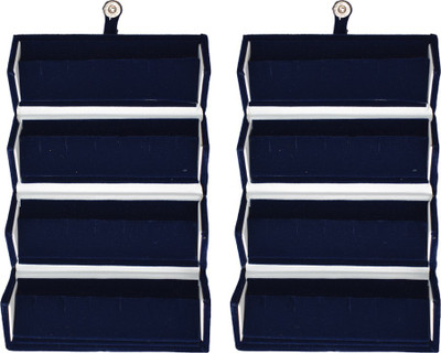 

Aadhya Earring Pack of 2 Velvet Box Makeup and Jewellery folder (Blue) Vanity Box(Blue)
