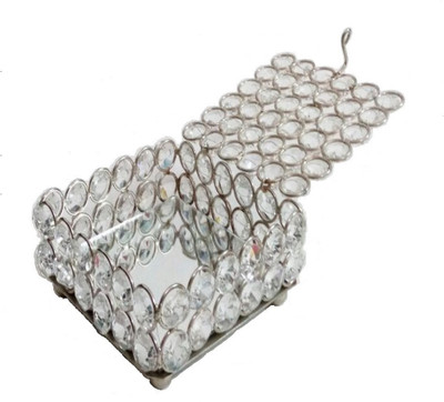 

Neeraj Products Jewellery Box Or Decorative Box 4X4X4.5 CM Women's Accessories Box Vanity Box(White)