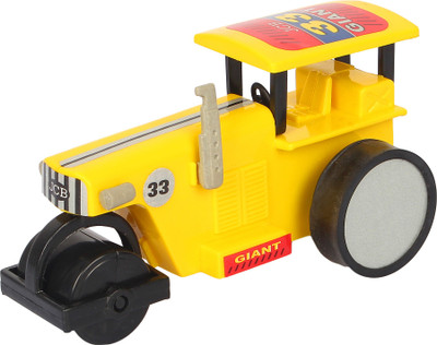 

DealBindaas ull Back Road Roller Small | Dinky Cars |No Battery No Remote|Miniature Scaled Models | TATA City Team-Yellow Colour(Yellow)