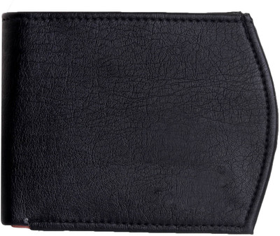 

Amber Shine Men Black Artificial Leather Wallet(5 Card Slots)