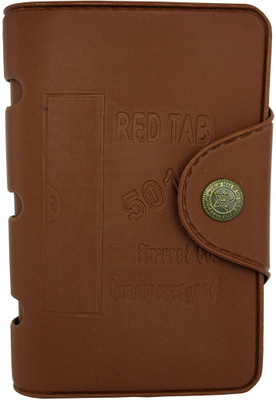 

Apki Needs Boys Blue Artificial Leather, Canvas Wallet(6 Card Slots), Tan