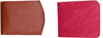 

Amber Shine Men Brown, Pink Artificial Leather, Denim Wallet(5 Card Slots)
