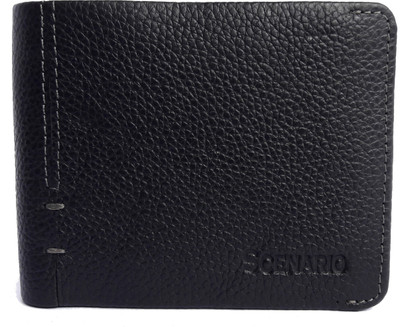 

Scenario Men Black Genuine Leather Wallet(6 Card Slots)